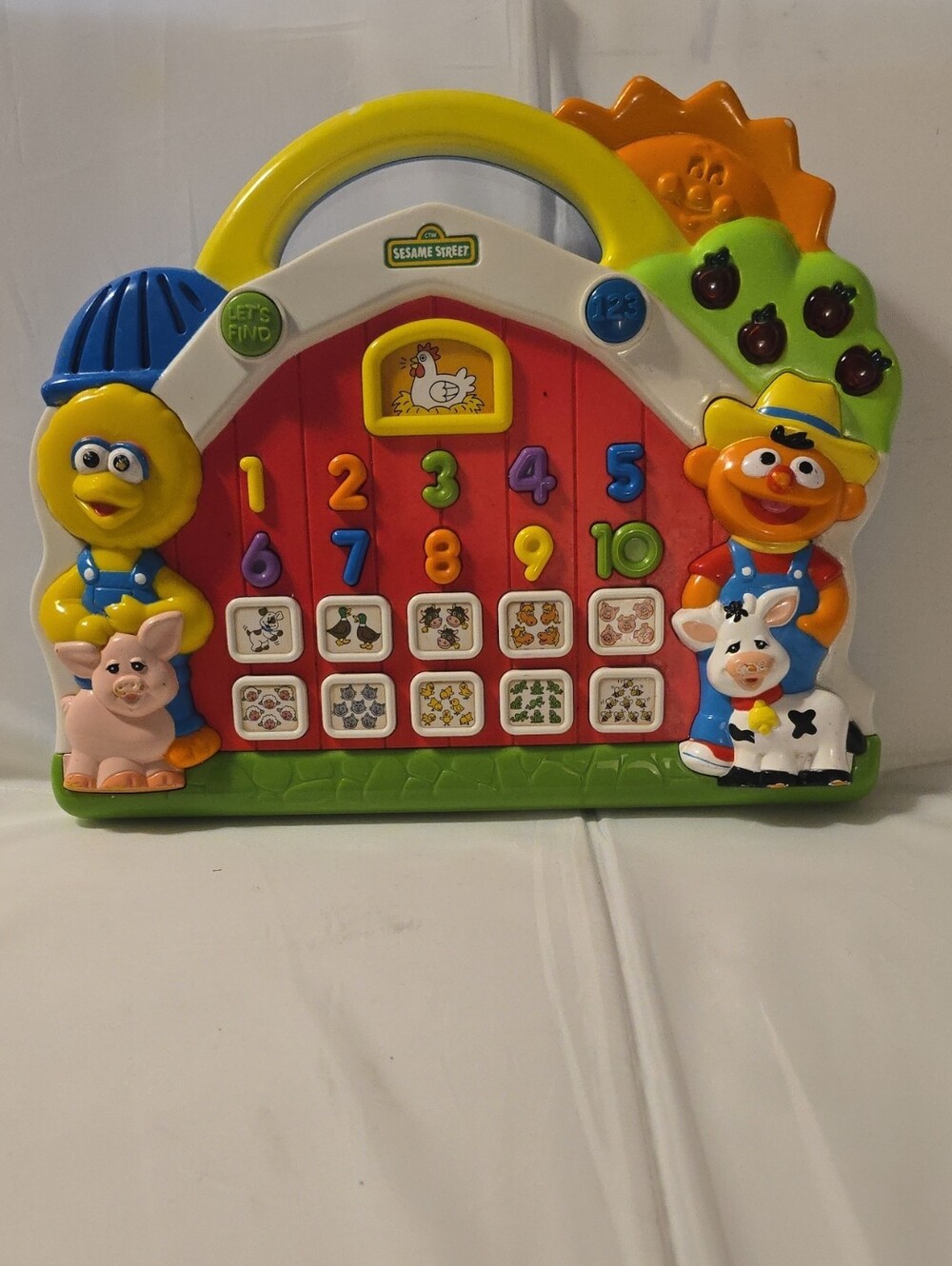 Vintage 1999 Tyco Sesame Street Let's Find Number Farm Tested Works